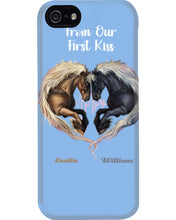 Load image into Gallery viewer, Horses From Our First Kiss Custom Name Gift For Girlfriend Phone case