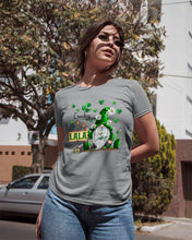 Load image into Gallery viewer, Leprechaun Gnome One Lucky Lala Clover St Patrick's Day Gift Ladies Tee