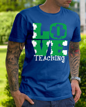 Load image into Gallery viewer, Teaching Love Clover St Patrick's Day Gift Guys Tee