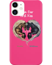 Load image into Gallery viewer, Horses From Our First Kiss Custom Name Gift For Girlfriend Phone case