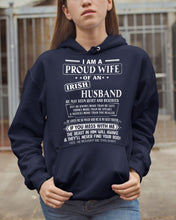 Load image into Gallery viewer, I Am A Proud Wife Of An Irish Husband Gift For Family Hoodie