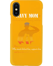 Load image into Gallery viewer, Son Gift For Navy Mom Behind Every Strong Soldier Phone case