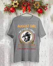 Load image into Gallery viewer, Birthday Gift For August Girl The Soul Of A Witch Guys Tee