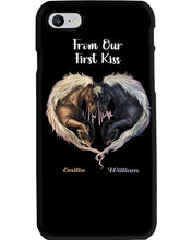 Load image into Gallery viewer, Horses From Our First Kiss Custom Name Gift For Girlfriend Phone case