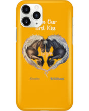 Load image into Gallery viewer, Horses From Our First Kiss Custom Name Gift For Girlfriend Phone case