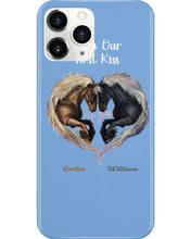 Load image into Gallery viewer, Horses From Our First Kiss Custom Name Gift For Girlfriend Phone case