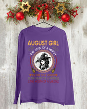 Load image into Gallery viewer, Birthday Gift For August Girl The Soul Of A Witch Unisex Long Sleeve
