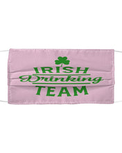 Load image into Gallery viewer, Irsih Drinking Team Green Shamrock St Patrick's Day Cloth Face Mask