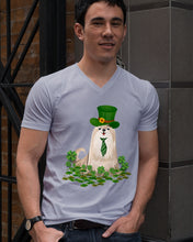 Load image into Gallery viewer, Shih Tzu With Green Tie St Patrick's Day Gift For Dog Lovers Guys V-Neck
