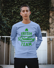 Load image into Gallery viewer, Irsih Drinking Team Green Shamrock St Patrick's Day Sweatshirt