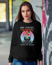Load image into Gallery viewer, My Angel Grandpa Who Watched Over My Back Sweatshirt