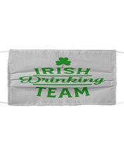 Load image into Gallery viewer, Irsih Drinking Team Green Shamrock St Patrick's Day Cloth Face Mask
