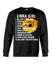 Load image into Gallery viewer, Birthday Gift For Libra Girl Will Bury You With A Smile Sweatshirt