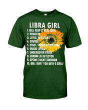 Load image into Gallery viewer, Birthday Gift For Libra Girl Will Bury You With A Smile Guys Tee