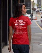 Load image into Gallery viewer, Five Things You Should Know About Mom Ladies Tee