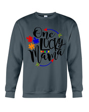 Load image into Gallery viewer, Autism One Lucky Mama Meaningful Gift For Autism Mom Sweatshirt