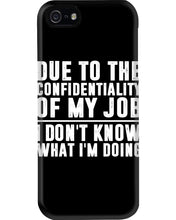 Load image into Gallery viewer, I Don't Know What I'm Doing Black And White Printed Mug Phone case