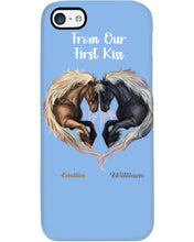 Load image into Gallery viewer, Horses From Our First Kiss Custom Name Gift For Girlfriend Phone case