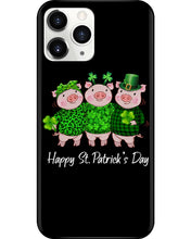 Load image into Gallery viewer, Pig Wear Plaid Shirt And Top Hat St Patrick's Day Gift Phone case