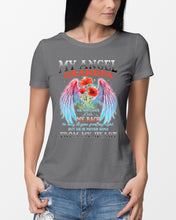 Load image into Gallery viewer, My Angel Grandpa Who Watched Over My Back Ladies Tee