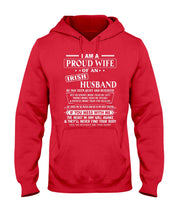 Load image into Gallery viewer, I Am A Proud Wife Of An Irish Husband Gift For Family Hoodie