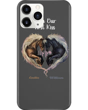 Load image into Gallery viewer, Horses From Our First Kiss Custom Name Gift For Girlfriend Phone case