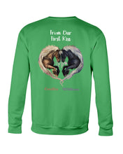 Load image into Gallery viewer, Horses From Our First Kiss Custom Name Gift For Girlfriend Sweatshirt