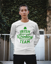 Load image into Gallery viewer, Irsih Drinking Team Green Shamrock St Patrick's Day Sweatshirt