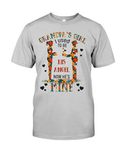 Load image into Gallery viewer, Gift For Autism Angel Grandma I Used To Be His Angel Now He's Mine Guys Tee