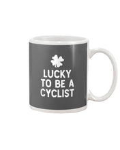 Load image into Gallery viewer, Lucky To Be A Biker Pilot Clover St Patrick's Day Gift Mug