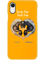 Load image into Gallery viewer, Horses From Our First Kiss Custom Name Gift For Girlfriend Phone case
