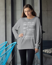 Load image into Gallery viewer, I Am A Proud Wife Of An Irish Husband Gift For Family Unisex Long Sleeve