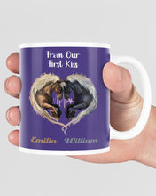 Load image into Gallery viewer, Horses From Our First Kiss Custom Name Gift For Girlfriend Mug