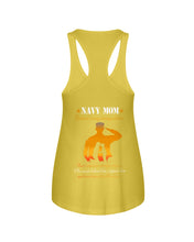 Load image into Gallery viewer, Son Gift For Navy Mom Behind Every Strong Soldier Ladies Flowy Tank
