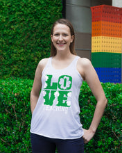 Load image into Gallery viewer, Teaching Love Clover St Patrick's Day Gift Ladies Flowy Tank