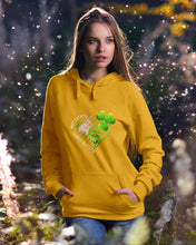 Load image into Gallery viewer, Rabbit Not Lucky Simply Blessed Heart Clover St Patrick's Day Gift Hoodie