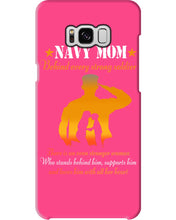 Load image into Gallery viewer, Son Gift For Navy Mom Behind Every Strong Soldier Phone case
