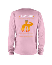 Load image into Gallery viewer, Son Gift For Navy Mom Behind Every Strong Soldier Unisex Long Sleeve