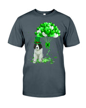 Load image into Gallery viewer, Landseer Newfie Patrick Balloons St. Patrick's Day Color Changing Mug Guys Tee
