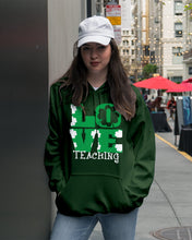 Load image into Gallery viewer, Teaching Love Clover St Patrick's Day Gift Hoodie