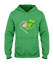 Load image into Gallery viewer, Rabbit Not Lucky Simply Blessed Heart Clover St Patrick's Day Gift Hoodie