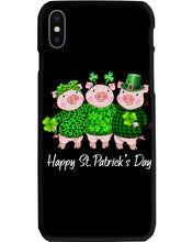 Load image into Gallery viewer, Pig Wear Plaid Shirt And Top Hat St Patrick's Day Gift Phone case