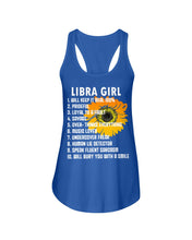 Load image into Gallery viewer, Birthday Gift For Libra Girl Will Bury You With A Smile Ladies Flowy Tank