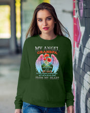Load image into Gallery viewer, My Angel Grandpa Who Watched Over My Back Sweatshirt