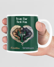 Load image into Gallery viewer, Horses From Our First Kiss Custom Name Gift For Girlfriend Mug