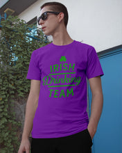 Load image into Gallery viewer, Irsih Drinking Team Green Shamrock St Patrick's Day Guys Tee