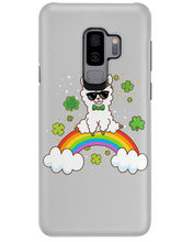 Load image into Gallery viewer, Llama Sitting On Rainbow Clovers St Patrick's Day Gift Phone case