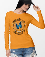 Load image into Gallery viewer, Blue Butterfly Gift For Angel Grandma Your Wings Were Ready Unisex Long Sleeve