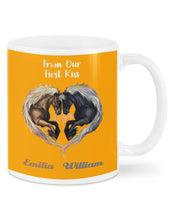Load image into Gallery viewer, Horses From Our First Kiss Custom Name Gift For Girlfriend Mug