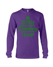Load image into Gallery viewer, Irsih Drinking Team Green Shamrock St Patrick's Day Unisex Long Sleeve
